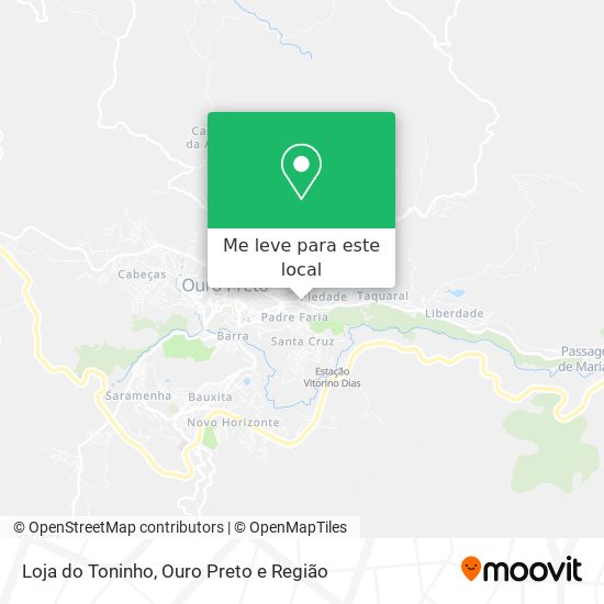 Loja do Toninho mapa