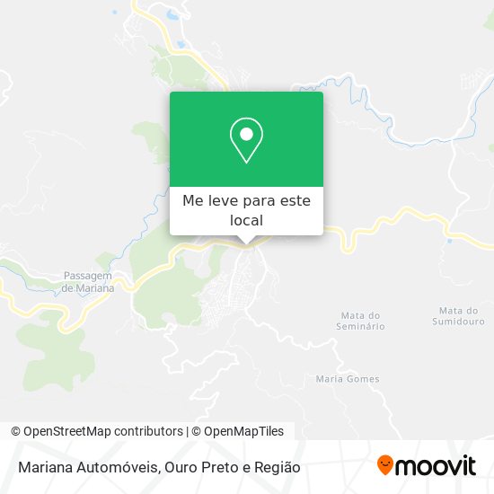 Mariana Automóveis mapa