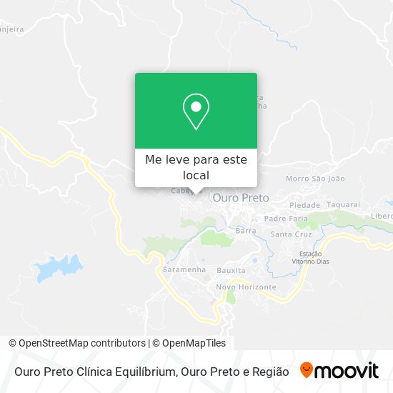 Ouro Preto Clínica Equilíbrium mapa