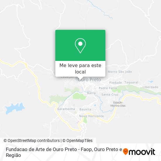 Fundacao de Arte de Ouro Preto - Faop mapa