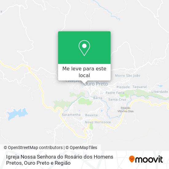 Igreja Nossa Senhora do Rosário dos Homens Pretos mapa