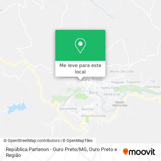 República Partenon - Ouro Preto / MG mapa