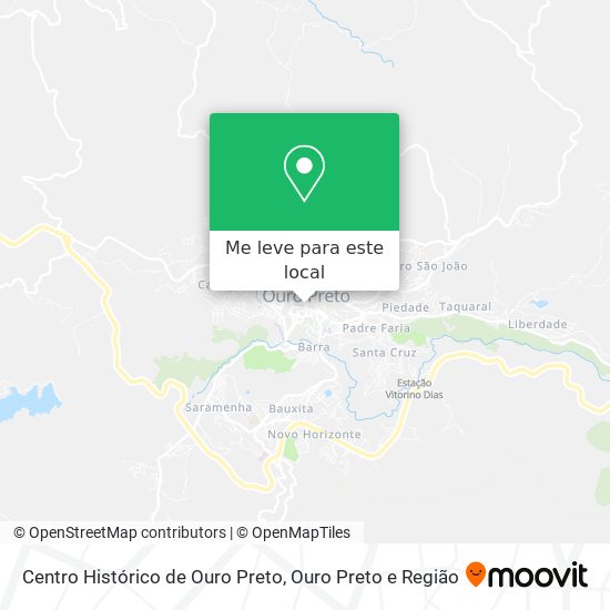 Centro Histórico de Ouro Preto mapa