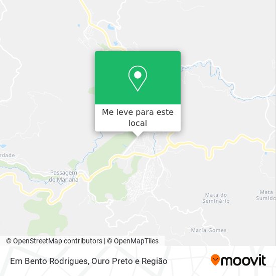 Em Bento Rodrigues mapa