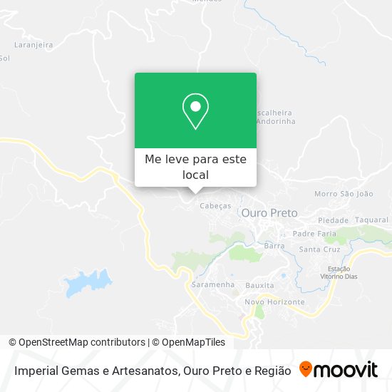 Imperial Gemas e Artesanatos mapa