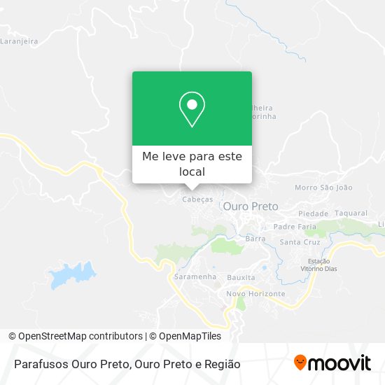 Parafusos Ouro Preto mapa