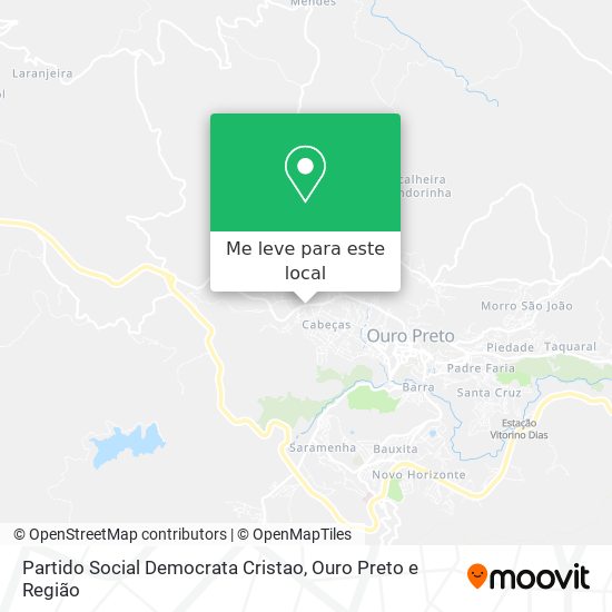Partido Social Democrata Cristao mapa