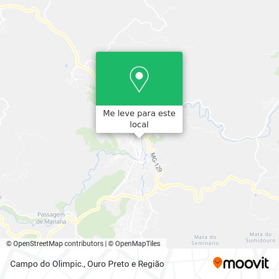 Campo do Olimpic. mapa