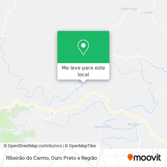 Ribeirão do Carmo mapa
