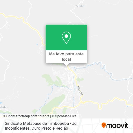 Sindicato Metabase de Timbopeba - Jd Inconfidentes mapa