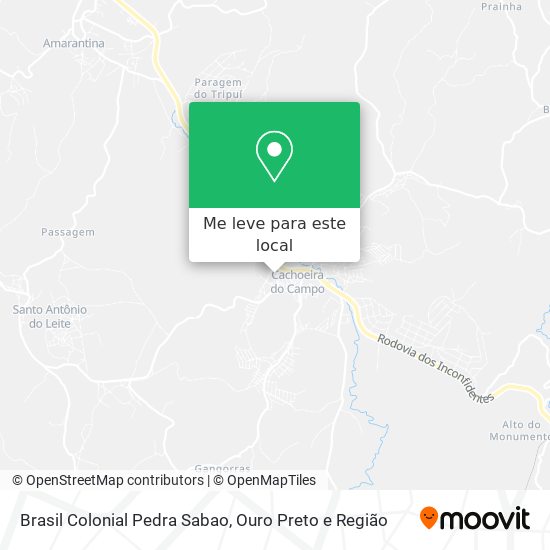 Brasil Colonial Pedra Sabao mapa