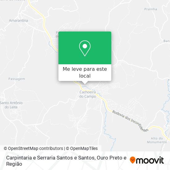 Carpintaria e Serraria Santos e Santos mapa