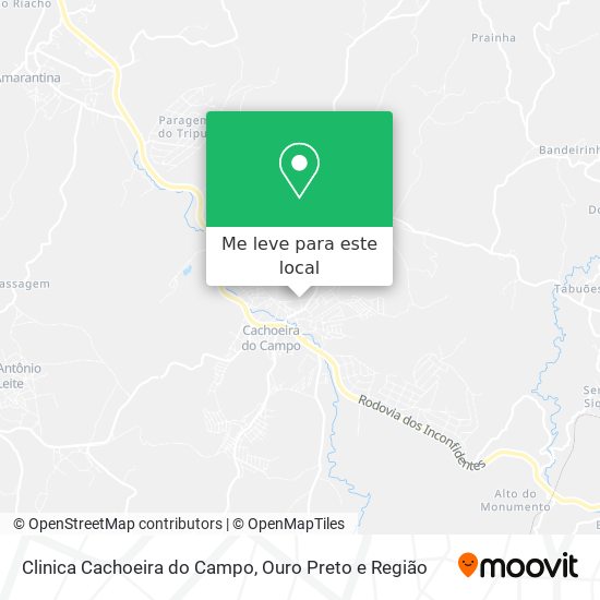 Clinica Cachoeira do Campo mapa