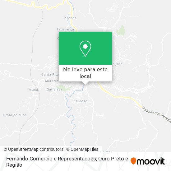 Fernando Comercio e Representacoes mapa