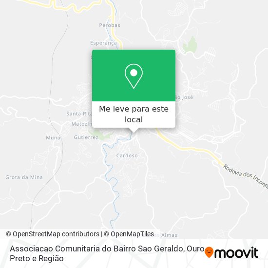 Associacao Comunitaria do Bairro Sao Geraldo mapa