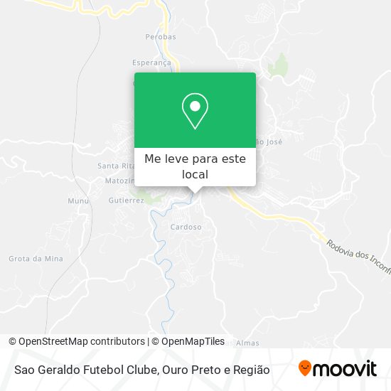 Sao Geraldo Futebol Clube mapa
