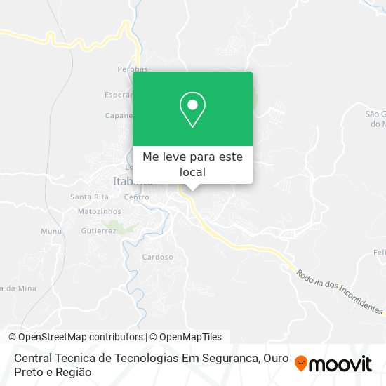 Central Tecnica de Tecnologias Em Seguranca mapa