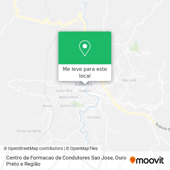 Centro de Formacao de Condutores Sao Jose mapa