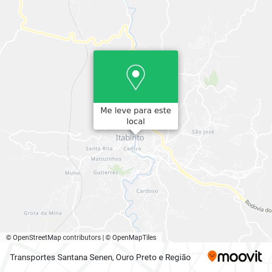 Transportes Santana Senen mapa