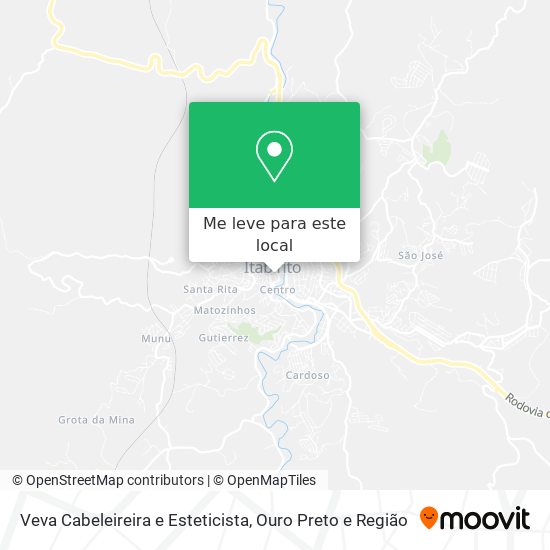 Veva Cabeleireira e Esteticista mapa