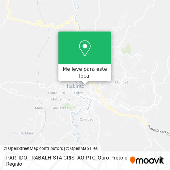 PARTIDO TRABALHISTA CRISTAO PTC mapa