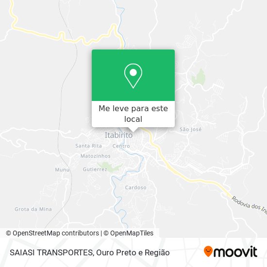 SAIASI TRANSPORTES mapa