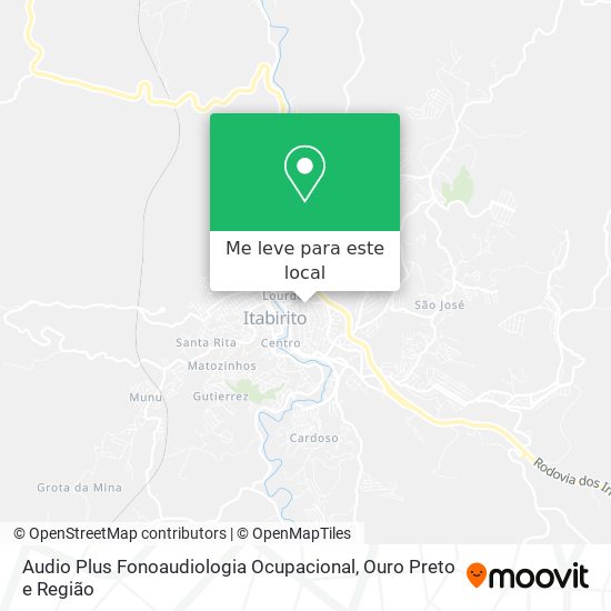 Audio Plus Fonoaudiologia Ocupacional mapa