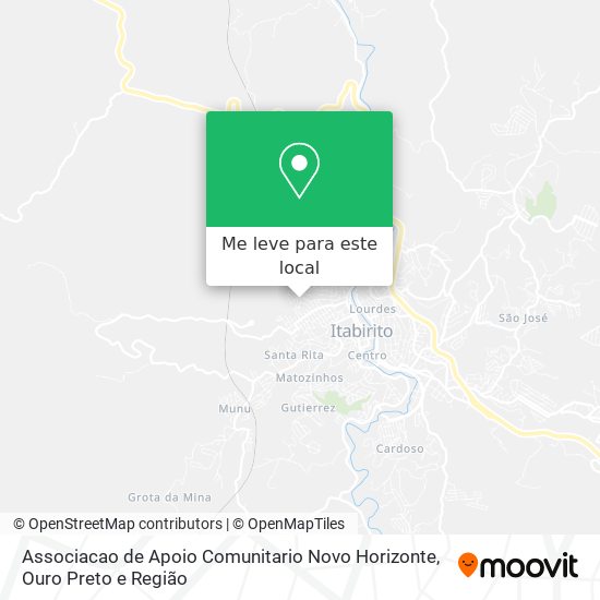 Associacao de Apoio Comunitario Novo Horizonte mapa