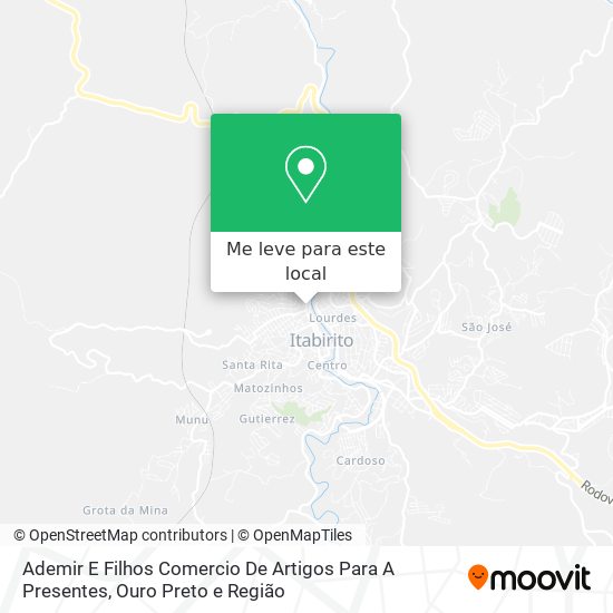 Ademir E Filhos Comercio De Artigos Para A Presentes mapa