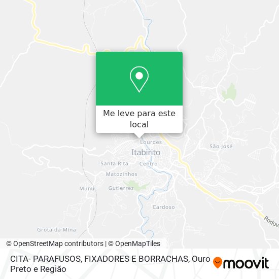 CITA- PARAFUSOS, FIXADORES E BORRACHAS mapa