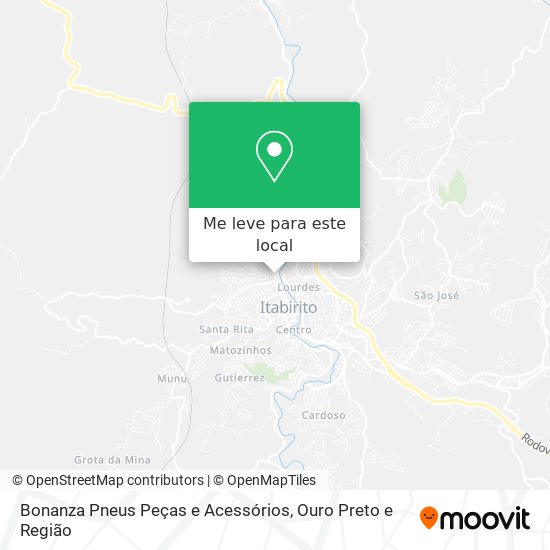 Bonanza Pneus Peças e Acessórios mapa