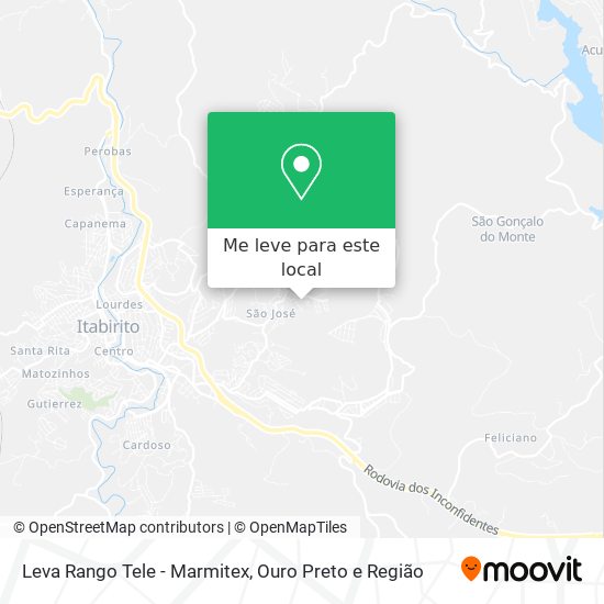 Leva Rango Tele - Marmitex mapa