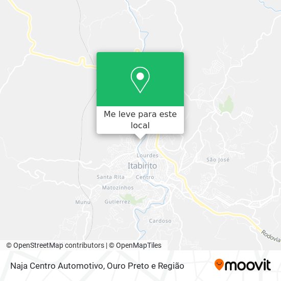 Naja Centro Automotivo mapa