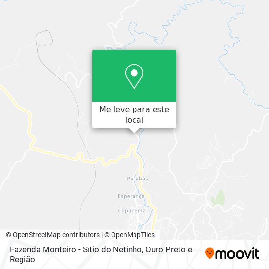 Fazenda Monteiro - Sítio do Netinho mapa