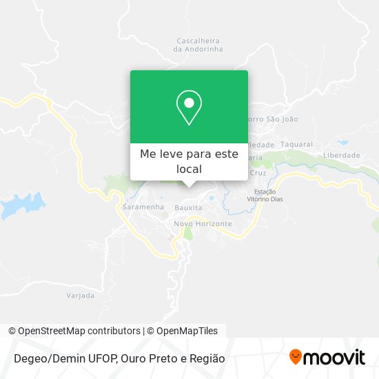 Degeo/Demin UFOP mapa
