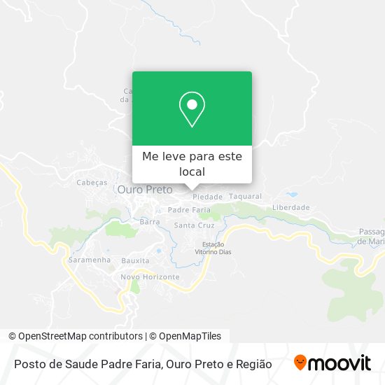 Posto de Saude Padre Faria mapa