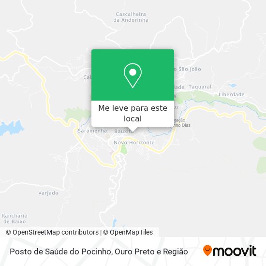 Posto de Saúde do Pocinho mapa