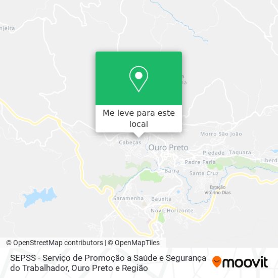 SEPSS - Serviço de Promoção a Saúde e Segurança do Trabalhador mapa