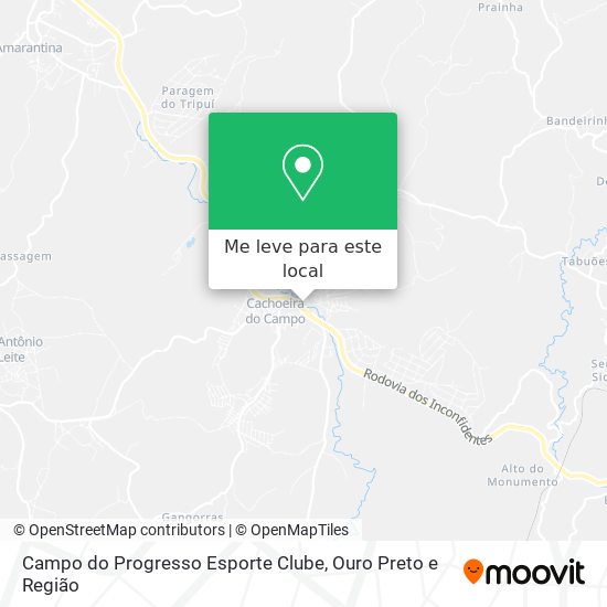 Campo do Progresso Esporte Clube mapa