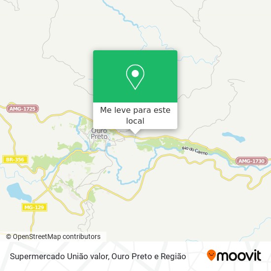 Supermercado União valor mapa