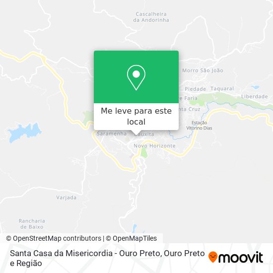 Santa Casa da Misericordia - Ouro Preto mapa