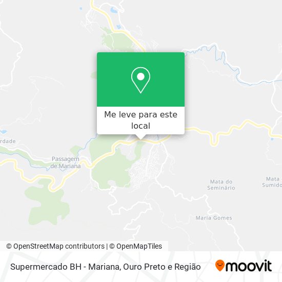 Supermercado BH - Mariana mapa