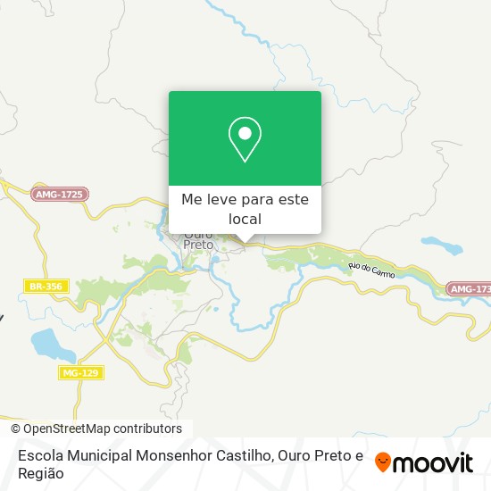 Escola Municipal Monsenhor Castilho mapa
