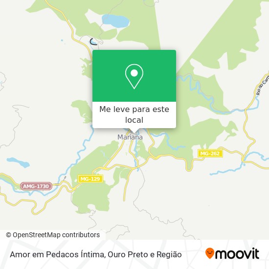 Amor em Pedacos Íntima mapa