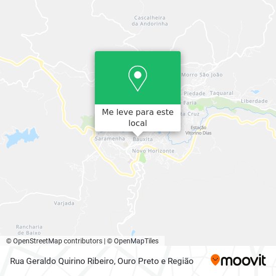Rua Geraldo Quirino Ribeiro mapa