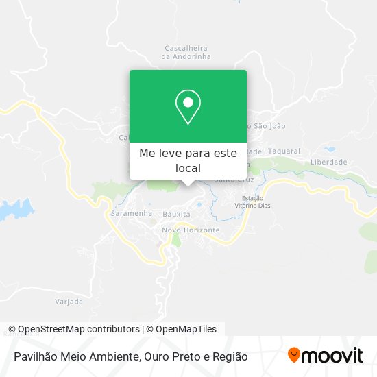 Pavilhão Meio Ambiente mapa