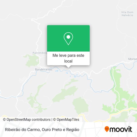 Ribeirão do Carmo mapa