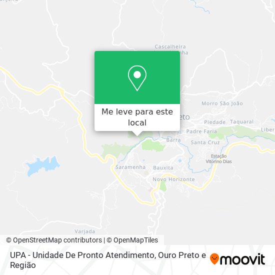 UPA - Unidade De Pronto Atendimento mapa