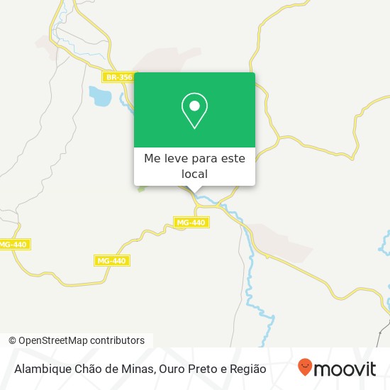 Alambique Chão de Minas mapa