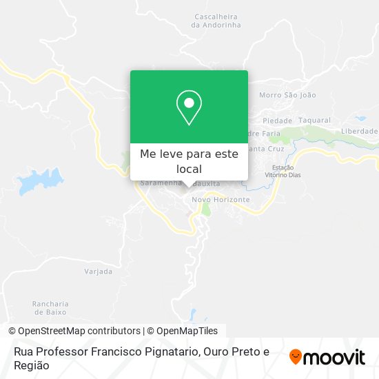 Rua Professor Francisco Pignatario mapa